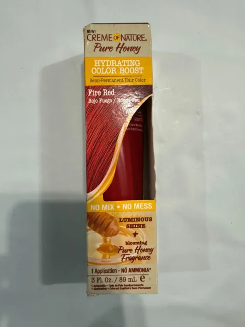 Creme Of Nature Pure Honey Hydrating Color Boost Semi Permanent Hair Color Fire