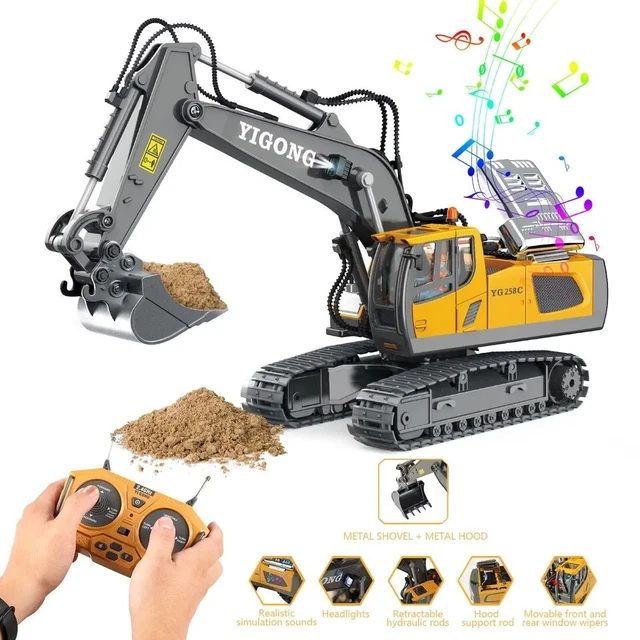 REMOTE CONTROL DIGGER Excavator Crawler Wireless Construction RC Car