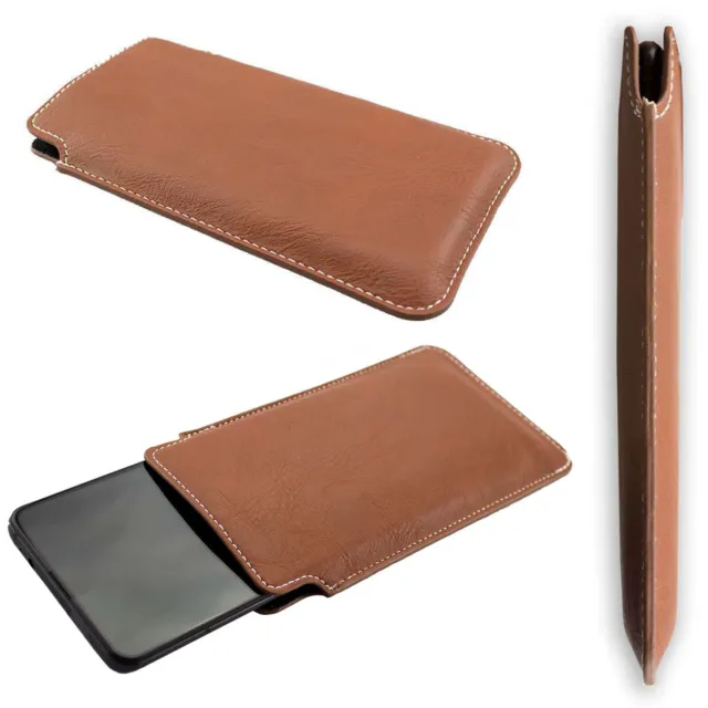 caseroxx Business-Line Case for Vivo V17 Pro in brown made of faux leather