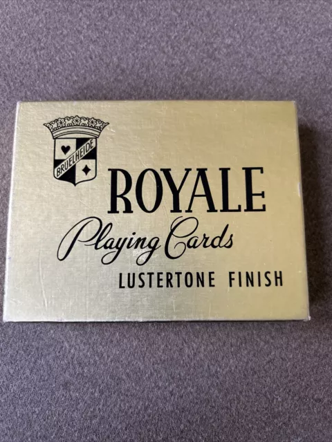 Vintage Royale Lustertone Finish Playing Cards 2 COMPLETE Decks Quail And Goose