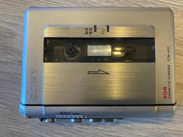 SONY WALKMAN TCM-450 Cassette Recorder Player Used Japan # 56
