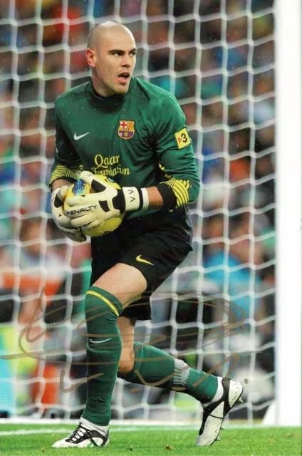 Victor Valdes - Futbol Club Barcelona - Hand Signed - Photo