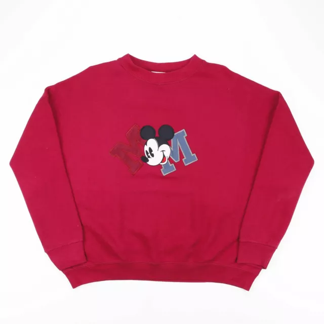 Official Disney Ladies Mickey Mouse & Friends 90's Sweatshirt White S - XL