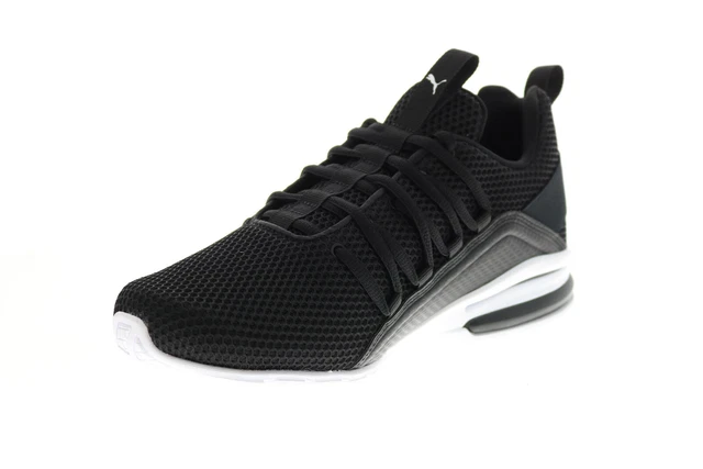 Puma Axelion LS 19438405 Mens Black Mesh Lace Up Athletic Running Shoes 4