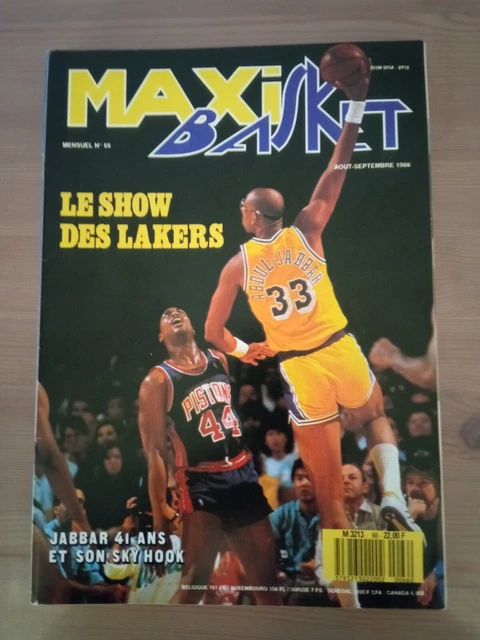 Ancien Magazine Maxi Basket N°22 - Août/Septembre 1984 Avec Poster Jean-Luc Deganis