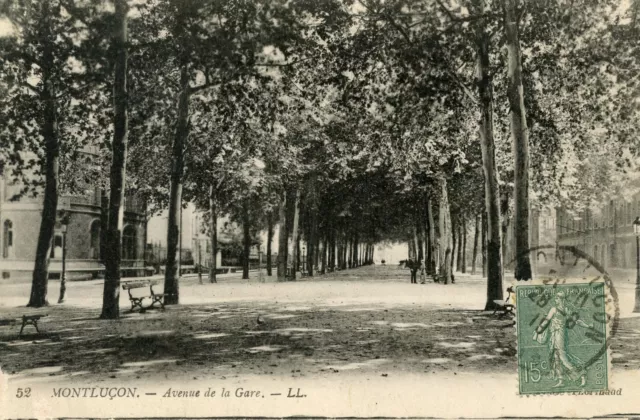 *22361 cpa Montluçon - avenue de la Gare