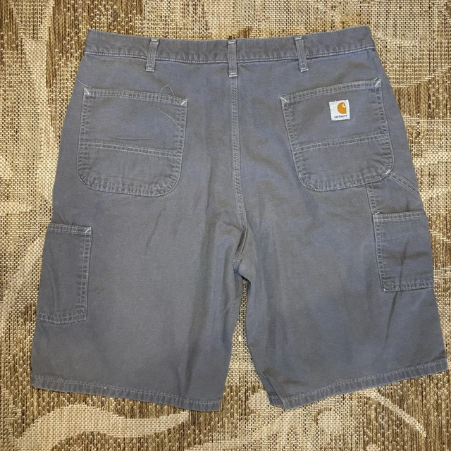 CARHARTT B278 CHR Light Gray Cotton Canvas Work Job Utility Shorts Men s 38 17.50 PicClick