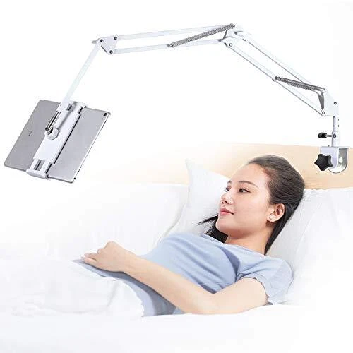 Tablet Stand Adjustable,Foldable Tablet Stand for Bed,Aluminum Universal Flex...
