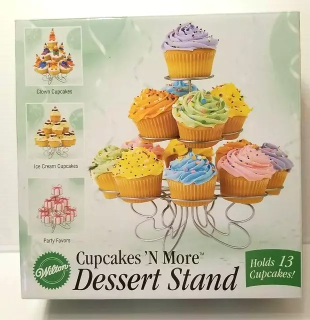 Wilton Cupcake's and More Small Dessert Stand! Holds 13 Cupcakes NIB