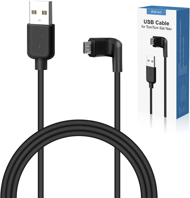 AIEVE Ladegerät für TomTom Sat Nav, USB Ladekabel Ladekabel Auto Blei Zubehör