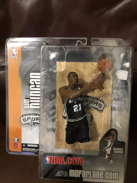 TIM DUNCAN 2 McFarlane's Sportspicks NBA Series 6 Spurs VARIANT Black Jersey #21