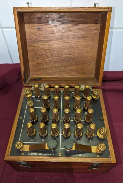 Vintage Wood & Brass Resistance Decade Boxes Steampunk retro curiosity