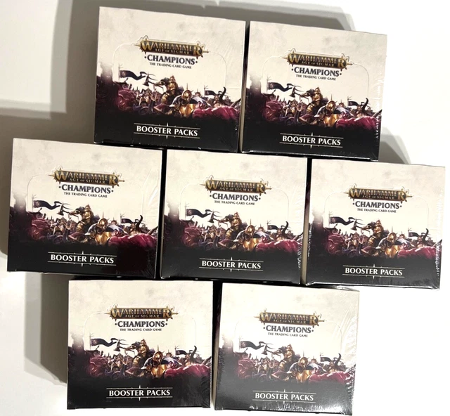 warhammer age of sigmar champions booster box Savagery W3 (24 Packs) > Beyond Toys There are 4 Campaign decks available each with their own individual playstyles Warhammer Age of Sigmar Champions