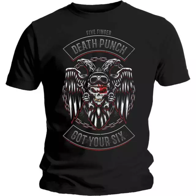 Five Finger Death Punch Biker Badge Shirt S M L XL XXL Band T-shirt Official