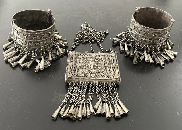 Silver Jewelry Complete Set From Ethiopia