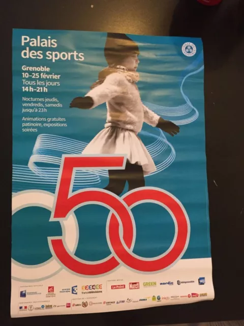 Poster Affiche 50 Ans Des Jo Jeux Olympiques De Grenoble 1968 - 2018