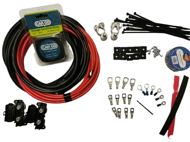 Split Charge Relais Kit Cargo 12 V 140 AMP VSR Mit 10 Mm 70