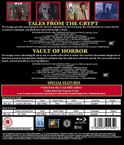 Tales from the Crypt / Vault of Horror    Blu-Ray  New! 2