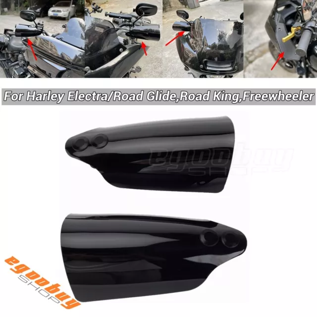 Pair Hand Protector Cover Replacement Handguard For Harley Road King Freewheeler