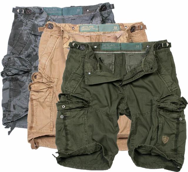 Jet Lag Men's Cargo Shorts Bermuda Knee Length Summer 20-647 New
