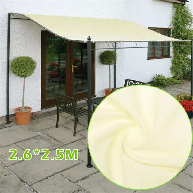 300D Canvas Tent Canopy Top Roof Porch Gazebo Shelter Awning Outdoor Waterproof