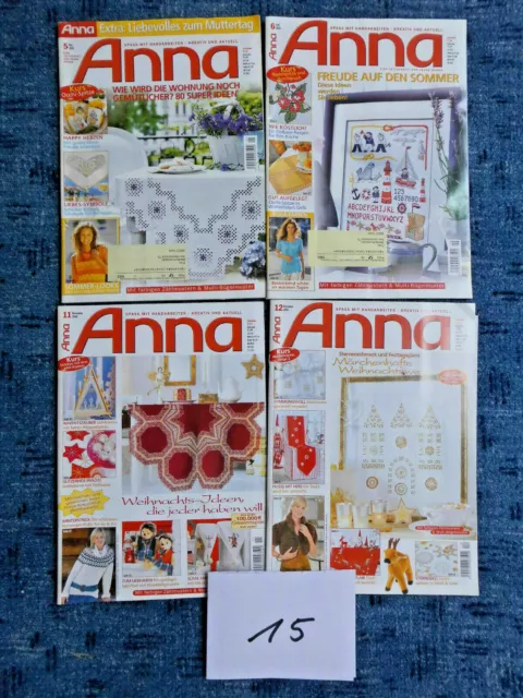 Anna Handarbeit Zeitschrift Dekoration Basteln Aenne Burda 4 Stück 2005/06 (15)