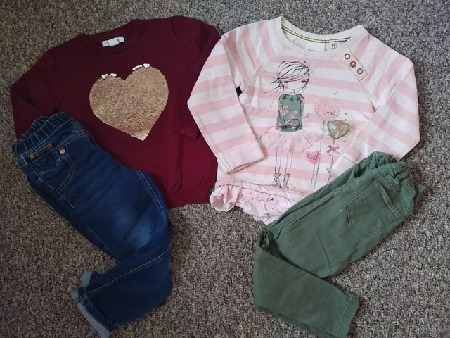 Abiti per ragazza pacchetto maglioni Next/Primark & Next/Denim Co 3-4 anni
