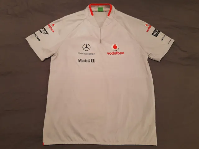 McLaren Mercedes F1 Hugo Boss team issue shirt sz M 2009 Hamilton Kovalainen