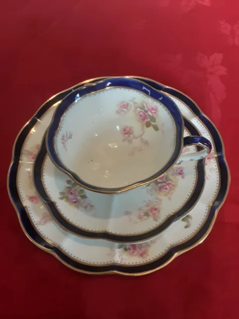 Early Crescent & Sons George Jones Trio : Cup Plate and Saucer  1900 - 1919 VGC