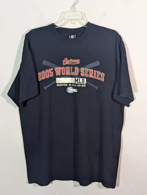 Vintage Houston Astros 2005 National League Champions T Shirt Large XL Black