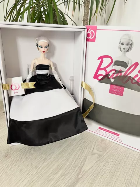 BARBIE SIGNATURE DOLL Collectable 60th Anniversary Silkstone Black