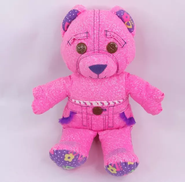 Just Play, Toys, The Original Doodle Bear Purple Pink Yellow Plush 4  Stuffed Animal Soft Toy
