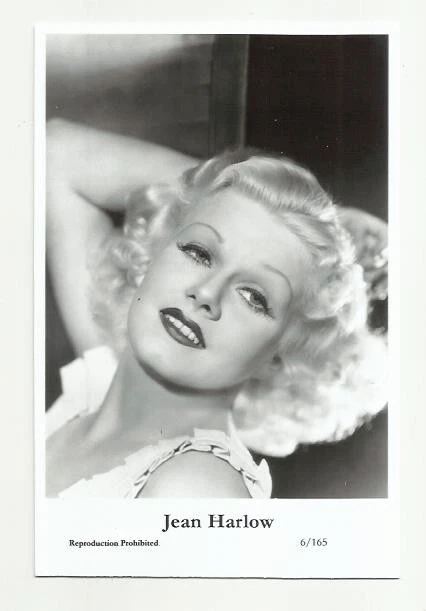 (Bx16) Jean Harlow Photo Card (6/165) Filmstar  Pin Up Glamour Girl Movie Star
