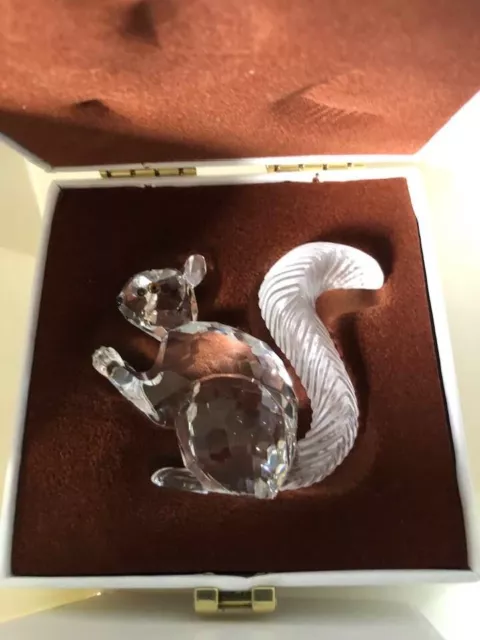 Swarovski crystal  Squirrel - 10th Anniversary edition 1997 boxed no nut