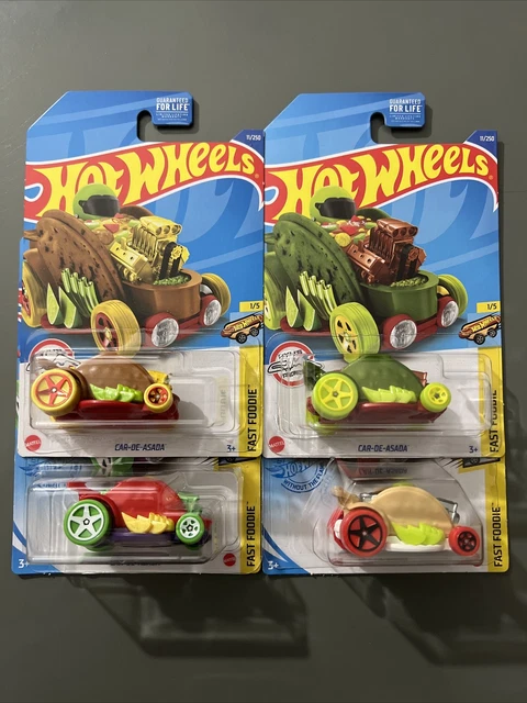 HOT WHEELS FAST Foodie Car-De-Asada Ryu Guacamole Taco Salsa Variant