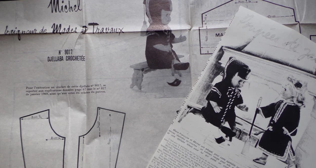 Patron Modes Et Travaux Pour Poupée Jean-Michel – Vintage, Novembre 1969