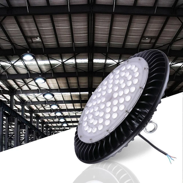 200W Commercial LED High Bay Light UFO 24000lm Lamp Factory Industrial Warehouse