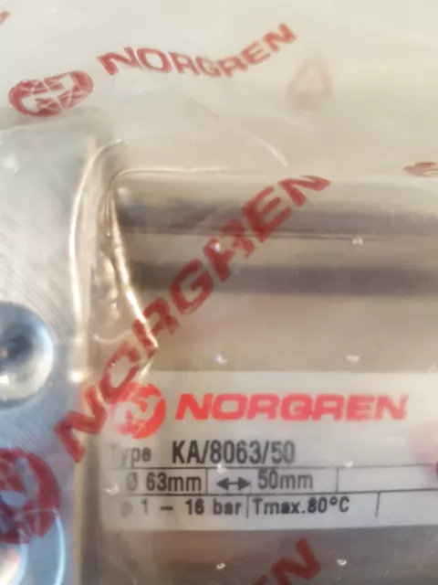 Norgren VDMA Tie Rod Double Acting Cylinder Ø63mm Stroke50mm - KA/8063/50 2