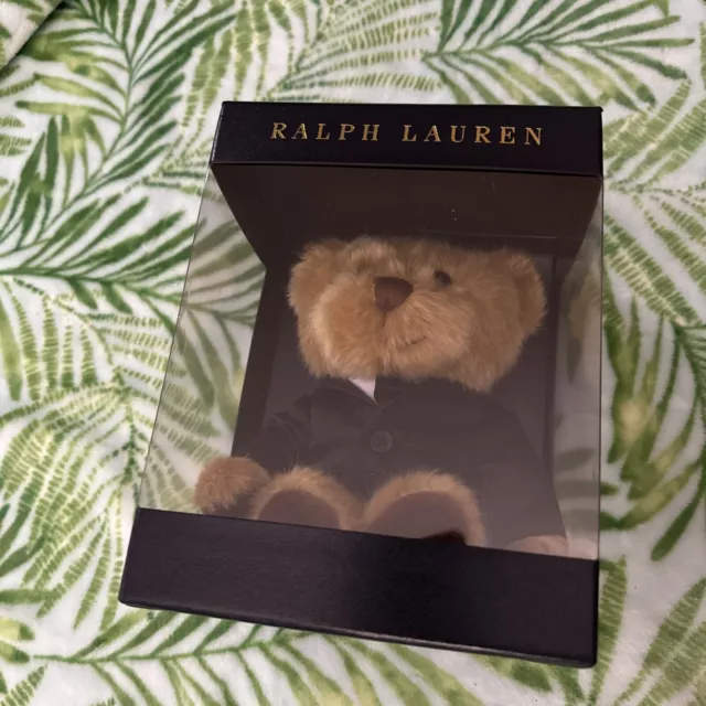 Ralph Lauren Polo Bear Plush Stuffed Animal Tuxedo Teddy 2022-23 New in Box