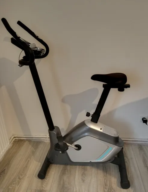 Ergometer Classic Fitnessbike Hometrainer Orbisana Sport Fitness App Grau