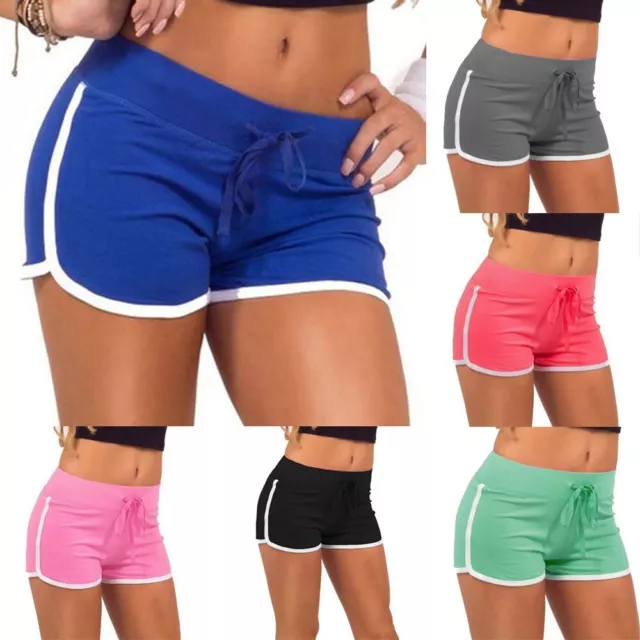 Sexy SPORTS Donna Pantaloncini Yoga Casual Palestra Jogging Lounge Spiaggia