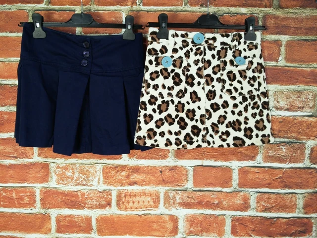 Pacchetto Ragazze Età 9-10 Anni Ralph Lauren Mini Gonna Festa Pavimento Leopard 140Cm