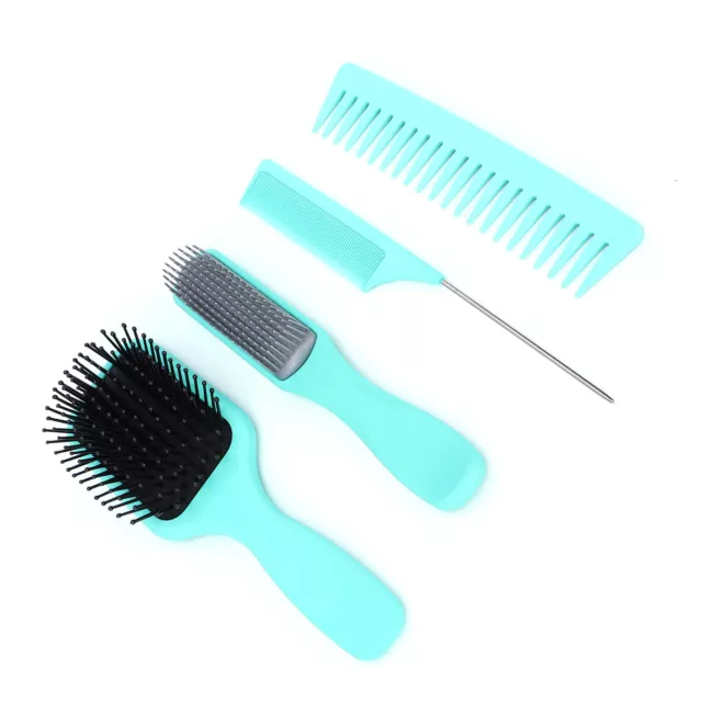 4pcs Hair Brush Set Detangling Paddle Brush Hair Comb Set For Curly Wet Dry GSA