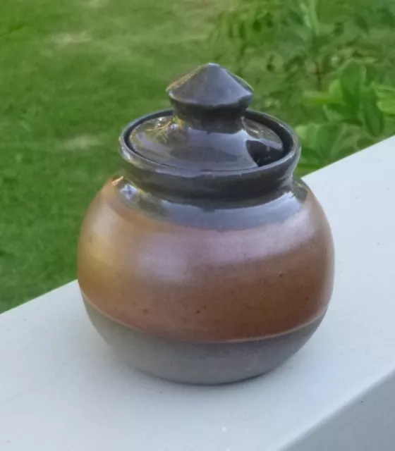 Lovely Vintage Dyson Studio Pottery Small Salt Pot & Lid *Australian Pottery
