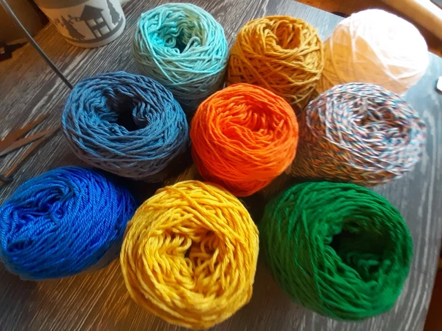 wolle paket 100%Baumwolle 420g
