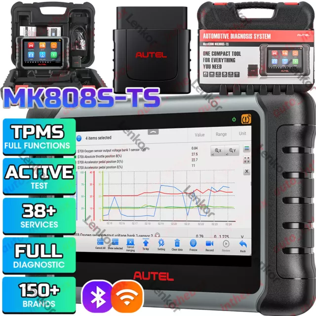 Autel MaxiCOM MK808S-TS 2023 TPMS Relearn Tool as MX808S-TS Diagnostic Scanner