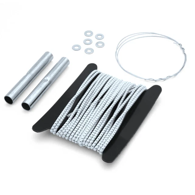 Kit De Réparation De Tente - Patch Vinyle Blanc, Colle, Sangle, Outil Couture