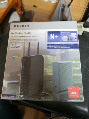 Routeur Câble Virgin Belkin Belkin F5D8235-4EU/GB 300Mbps 4-Port Gigabit sans Fil Et 