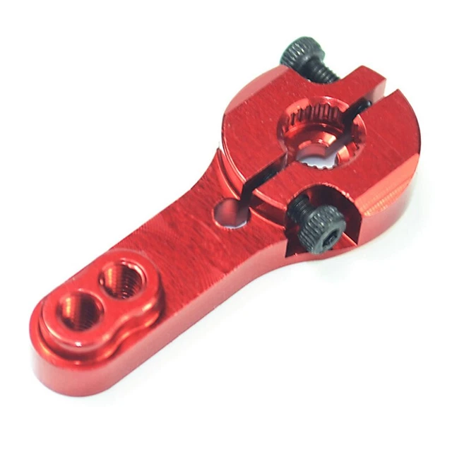 5 Cornets Servo Alu 25T Pour Futaba, Savox - Bras Réglables M3, Filetage Titane - RC Voiture, Avion
