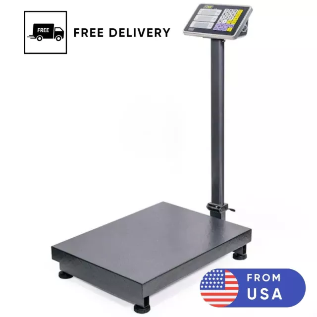 XtremepowerUS Warehouse Scale Weight Computing 600lb Heavy-Duty Foldable Digital